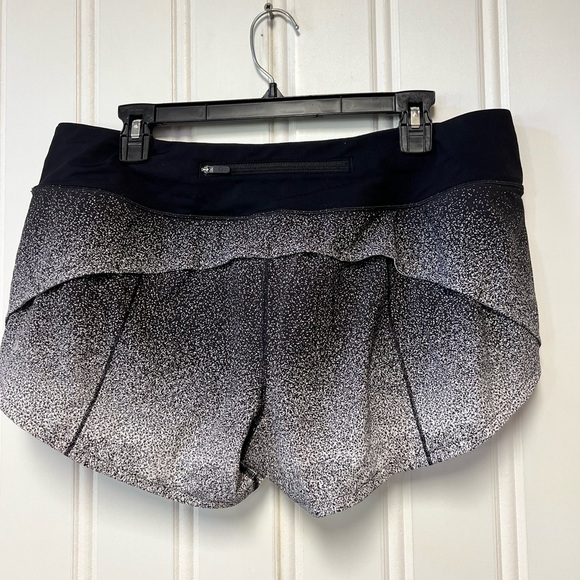 Lululemon Athletica Black and Gray Ombre Athletic Shorts - Picture 2 of 5